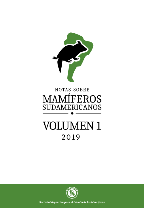 Cover of Notas Sobre Mamíferos Sudamericanos, Vol. 1 (2019)