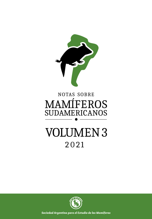 Cover of Notas Sobre Mamíferos Sudamericanos, Vol. 3 (2021)